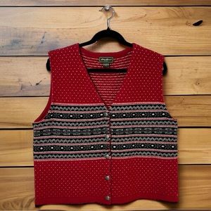 Wool Vest By Eddie Bauer